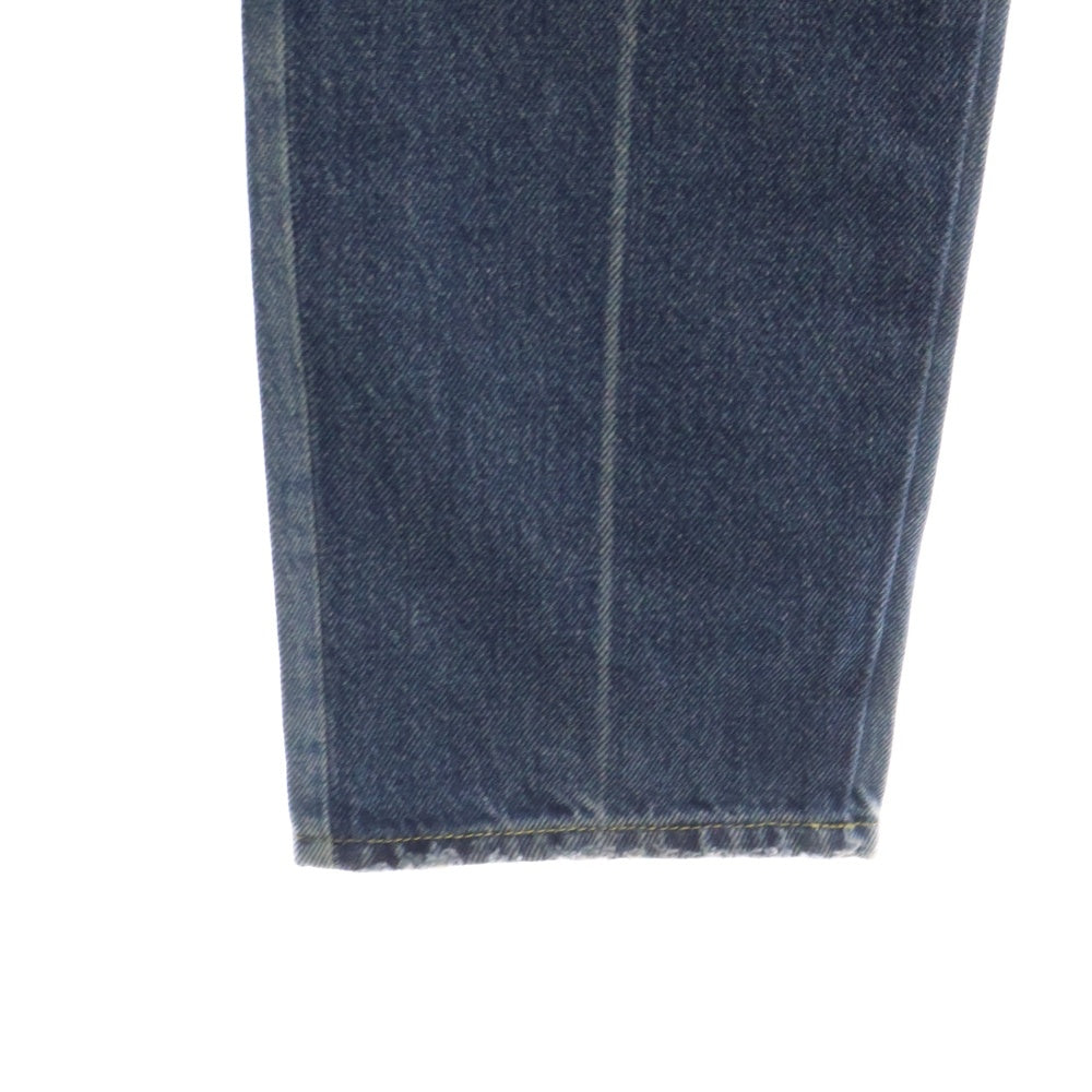 GUCCI(グッチ) 17AW ジップフライ バイカラー ストレート デニム パンツ インディゴ 475274-XR609