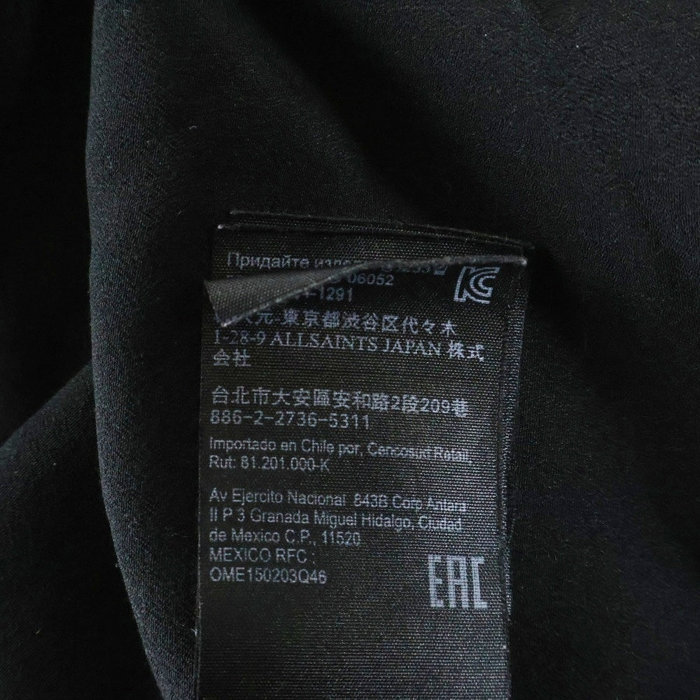 ALLSAINTS(オールセインツ) グラスプリント シアー ドレープ ブラウス ワンピース レディース ブラック/グリーン