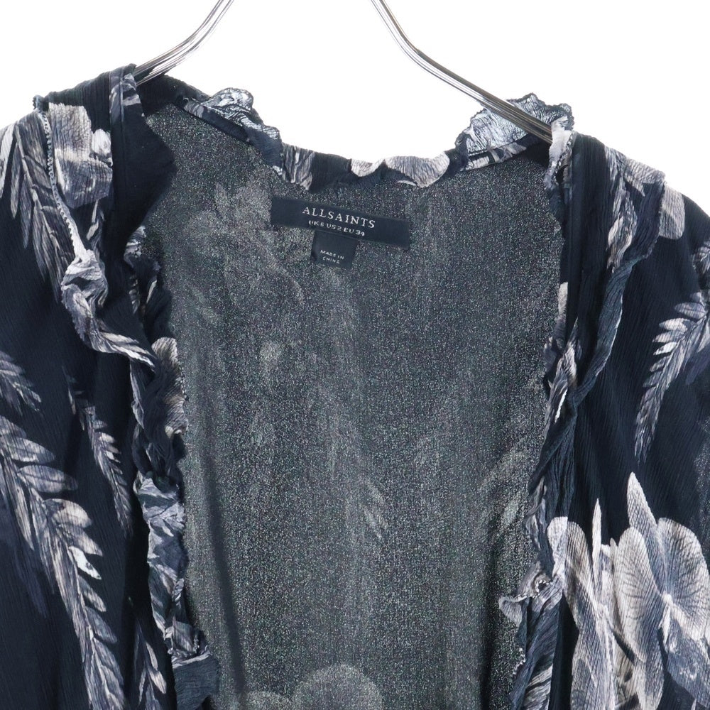 ALLSAINTS(オールセインツ) フラワープリント ノースリーブ シアー