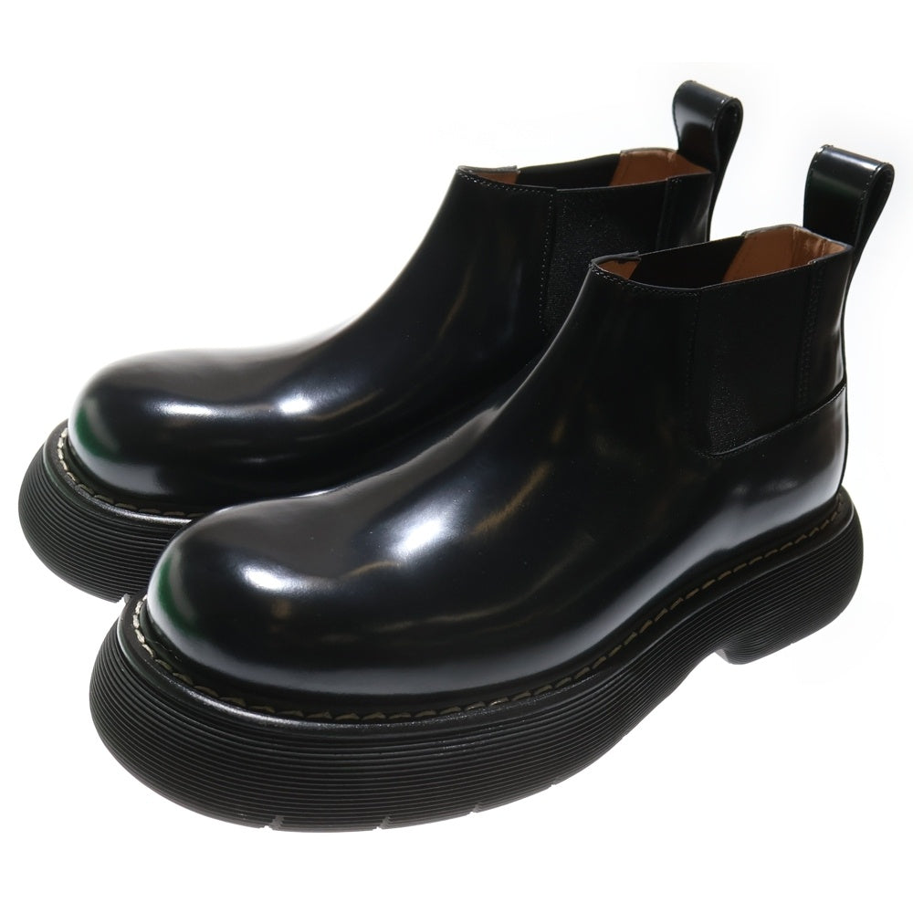 BOTTEGA VENETA(ボッテガヴェネタ) BOUNCE SWELL ANKLE CHELSEA BOOTS カーフスキン バウンス スウェル アンクル チェルシー ブーツ ブラック 212798M223067