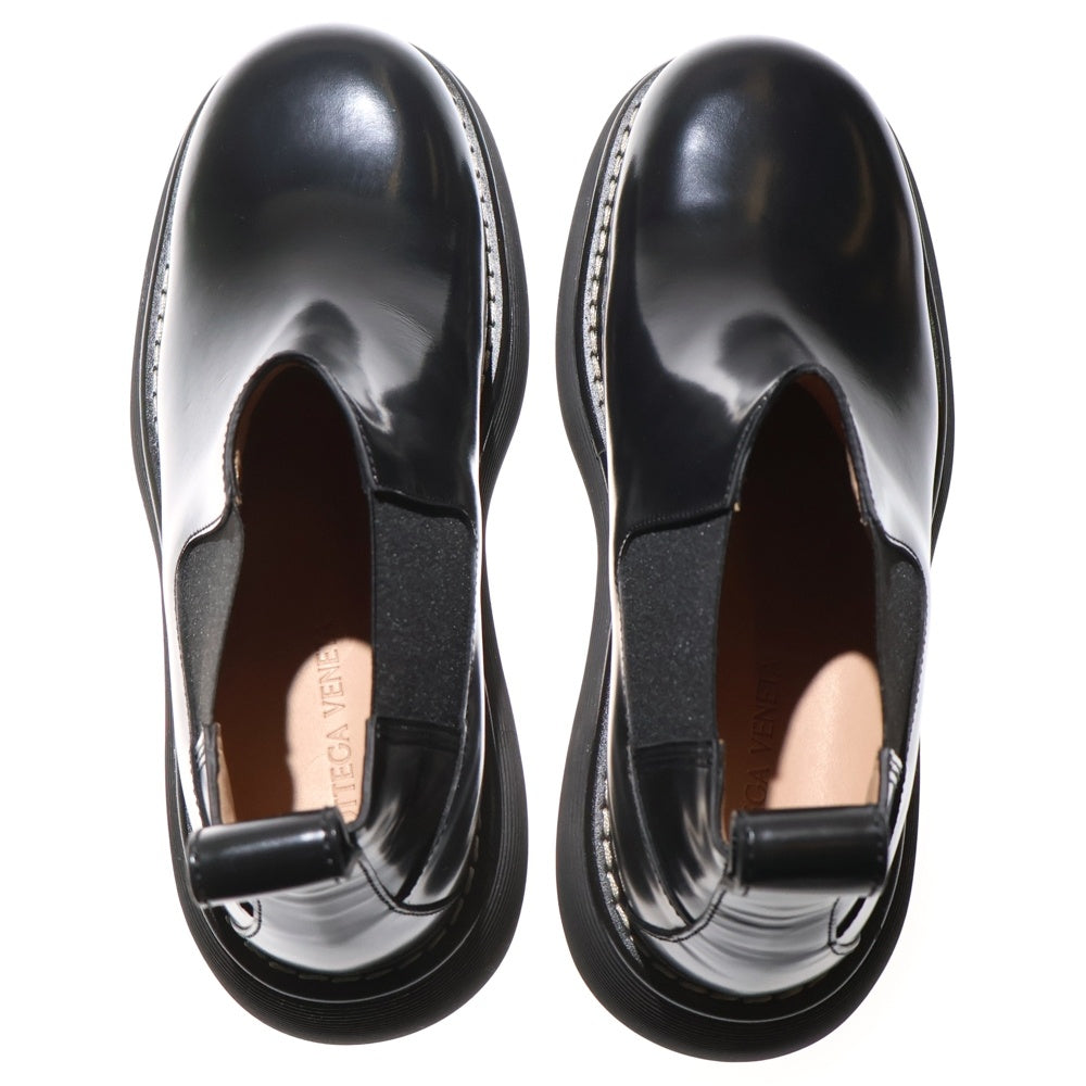 BOTTEGA VENETA(ボッテガヴェネタ) BOUNCE SWELL ANKLE CHELSEA BOOTS カーフスキン バウンス スウェル アンクル チェルシー ブーツ ブラック 212798M223067