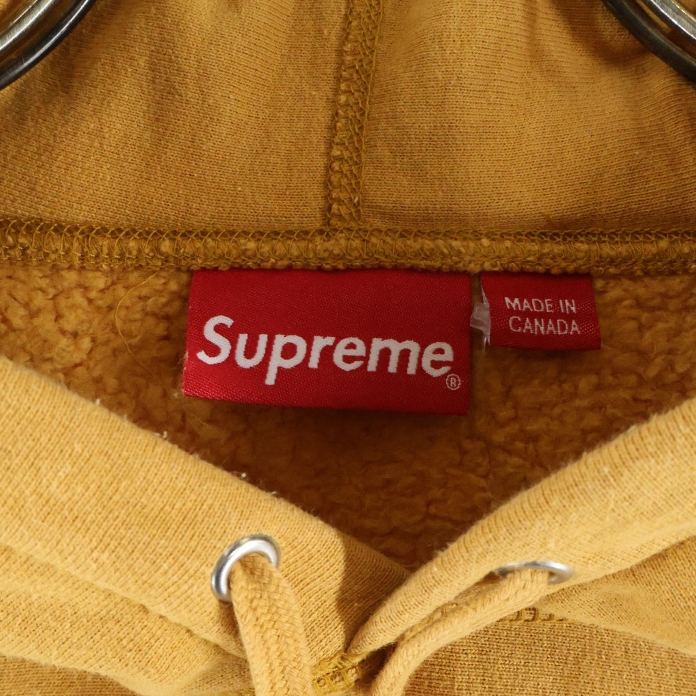 SUPREME(シュプリーム) 21AW Box Logo Hooded Sweatshirt ボックスロゴ スウェットプルオーバーパーカー フーディー イエロー