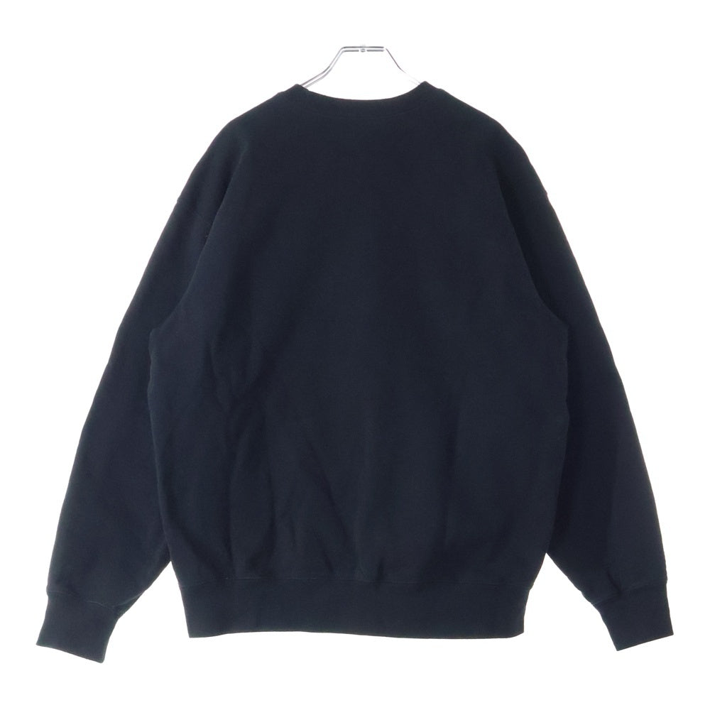 SUPREME(シュプリーム) 21SS Stacked Crewneck スタックロゴ クルーネックスウェットトレーナー ブラック