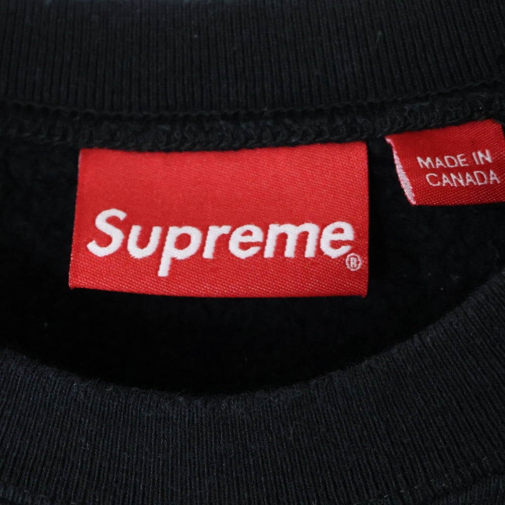 SUPREME(シュプリーム) 21SS Stacked Crewneck スタックロゴ クルーネックスウェットトレーナー ブラック