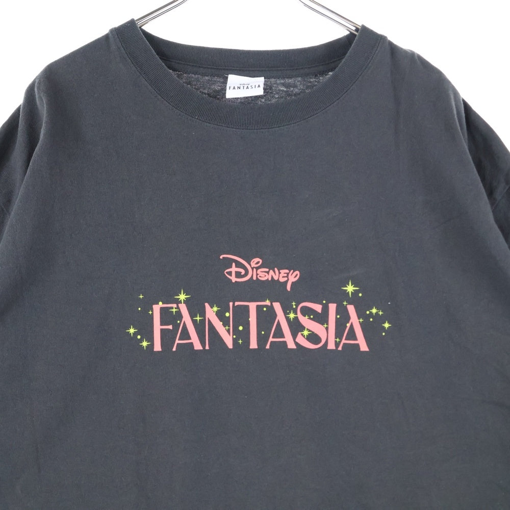 JOURNAL STANDARD(ジャーナルスタンダード) ×DISNEY FANTASIA ディズニー ファンタジア シングルステッチ クルーネック半袖プリントTシャツ カットソー ブラック 25-071-600-9060-1-0