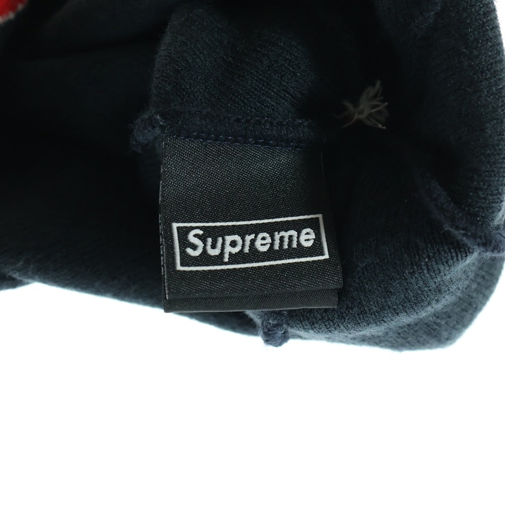 SUPREME(シュプリーム) 19AW ×NEW ERA Script Cuff Beanie ニューエラ スクリプトカフ ビーニー ブラック/レッド
