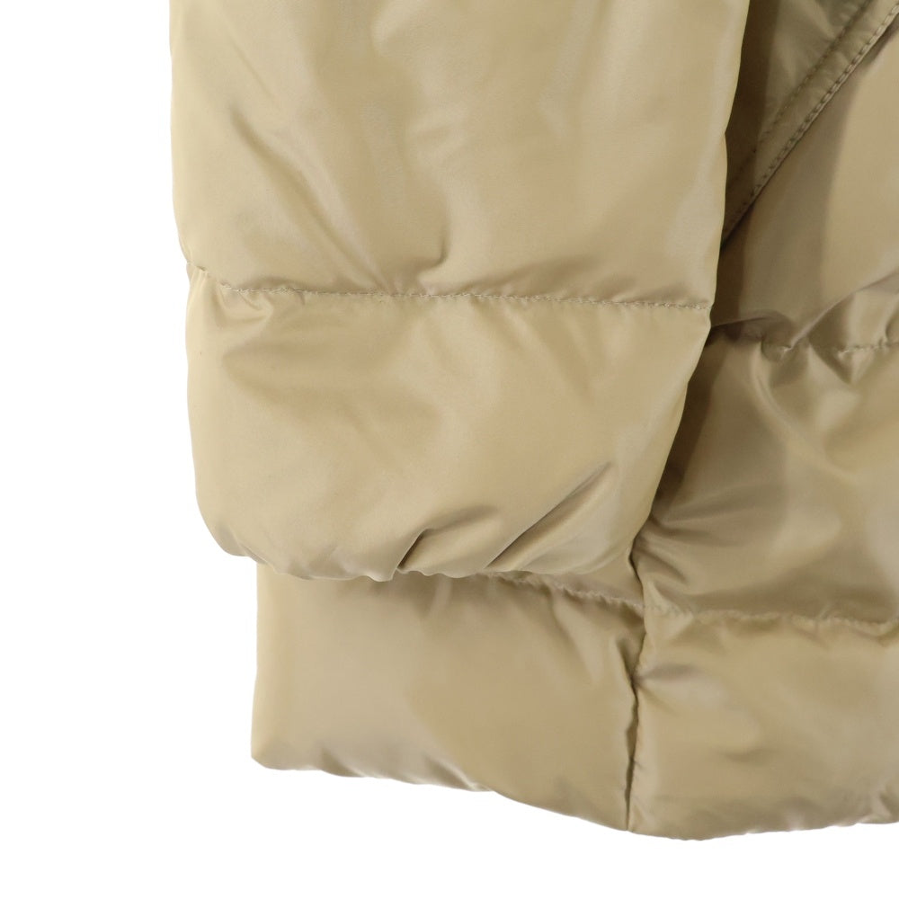 COACH(コーチ) ベルト付き フェイクファー フーデッドダウンコート ベージュ