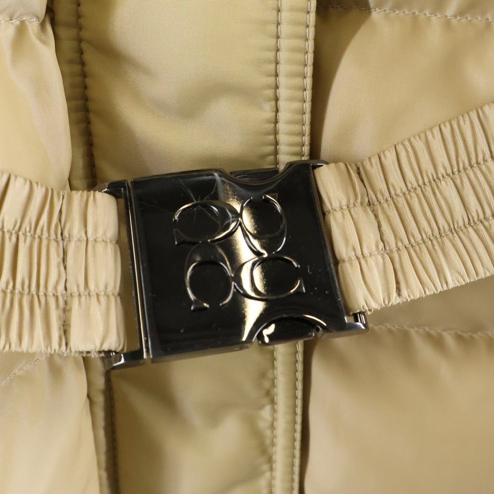 COACH(コーチ) ベルト付き フェイクファー フーデッドダウンコート