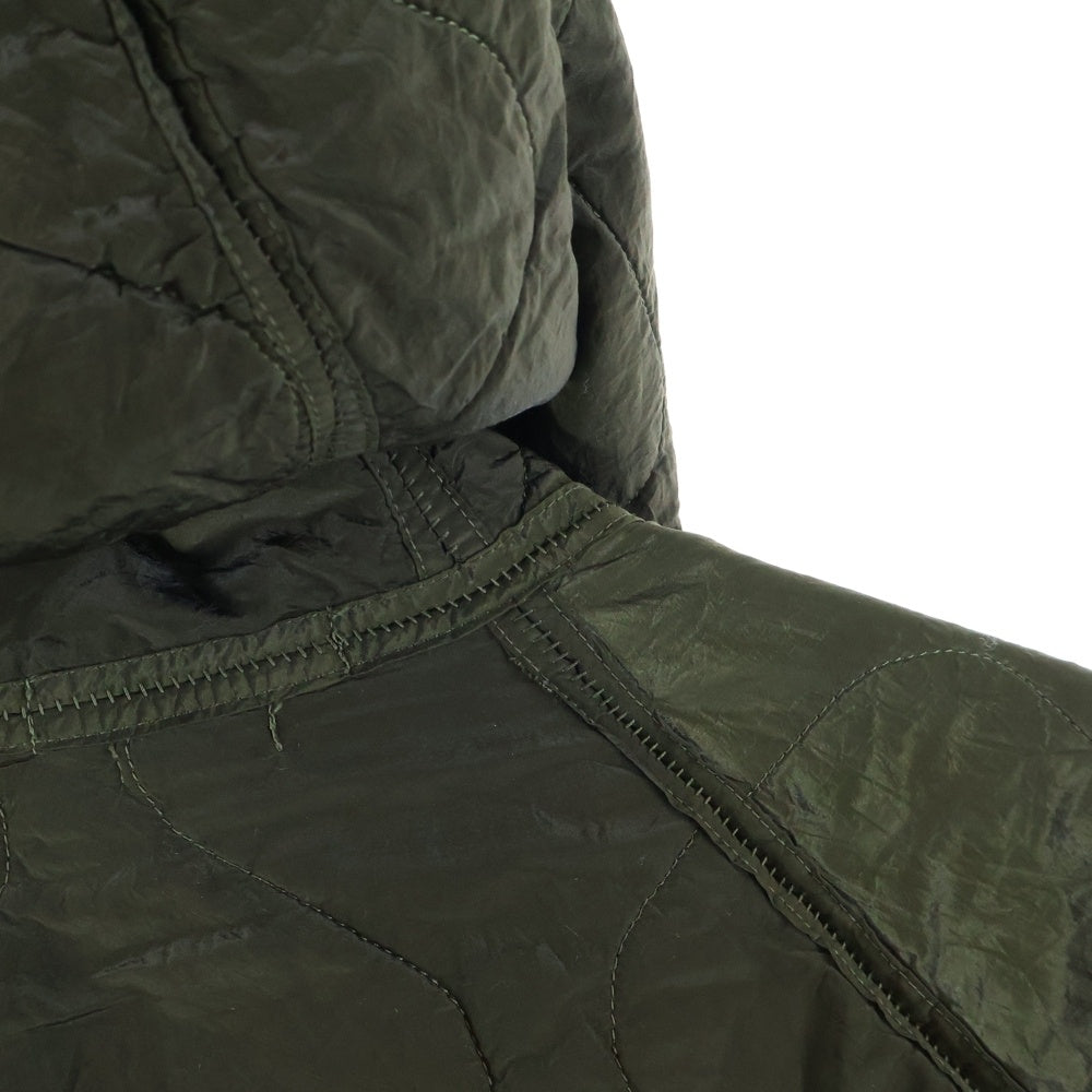 STONE ISLAND(ストーンアイランド) 05AW NYLON METAL JACKET フーデッドキルティングジャケット オリーブ