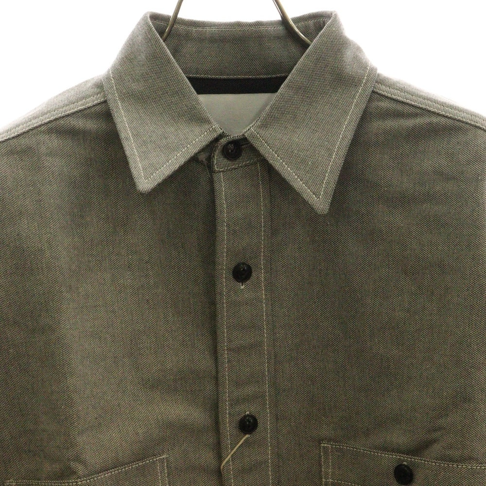 Maison Martin Margiela(メゾンマルタンマルジェラ) 24SS ポインテッドカラー 長袖 シャツ グレー S67DT0013