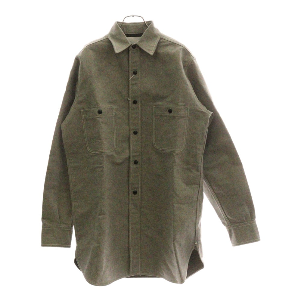 Maison Martin Margiela(メゾンマルタンマルジェラ) 24SS ポインテッドカラー 長袖 シャツ グレー S67DT0013