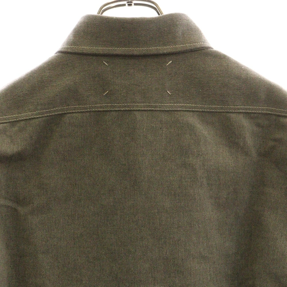 Maison Martin Margiela(メゾンマルタンマルジェラ) 24SS ポインテッドカラー 長袖 シャツ グレー S67DT0013