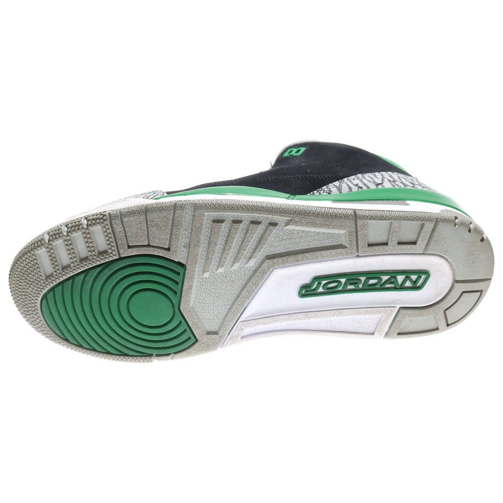 NIKE(ナイキ) AIR JORDAN 3 RETRO PINE GREEN エアジョーダン3 レトロ パイン グリーン ハイカットスニーカー ブラック/グリーン US10/28cm CT8532-030