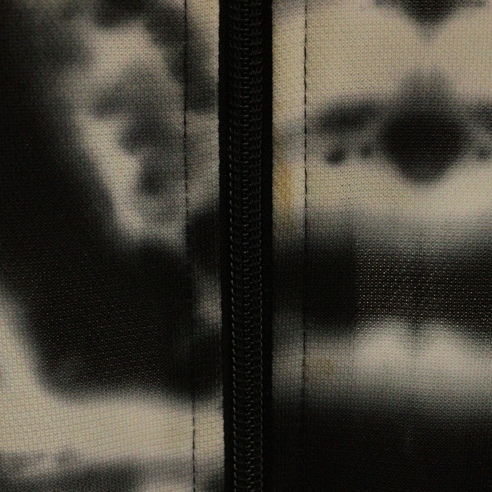 Needles(ニードルス) 胸ロゴデザイン タイダイ柄 ジップアップ トラックジャケット ブラック/ホワイト 0T1502