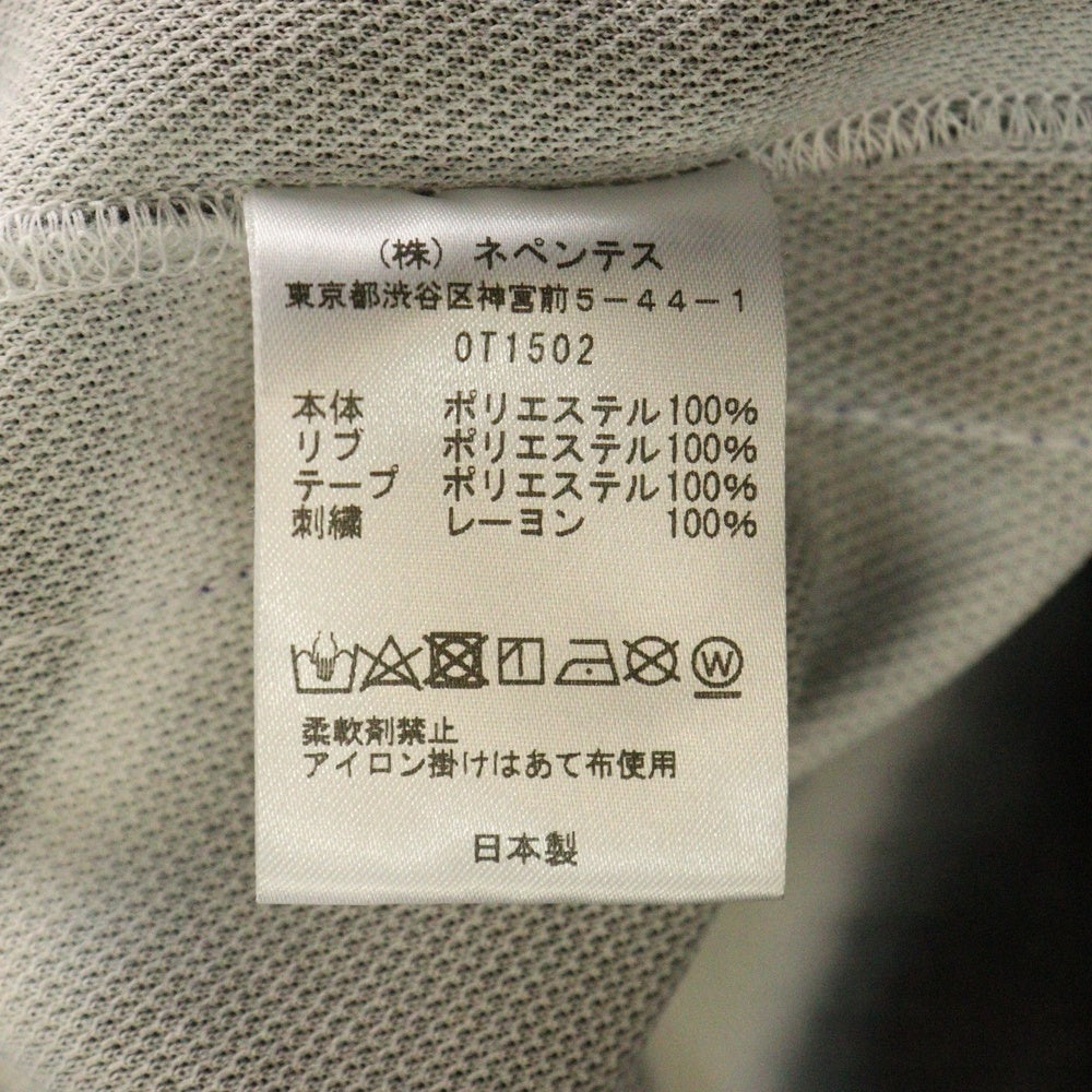 Needles(ニードルス) 胸ロゴデザイン タイダイ柄 ジップアップ トラックジャケット ブラック/ホワイト 0T1502