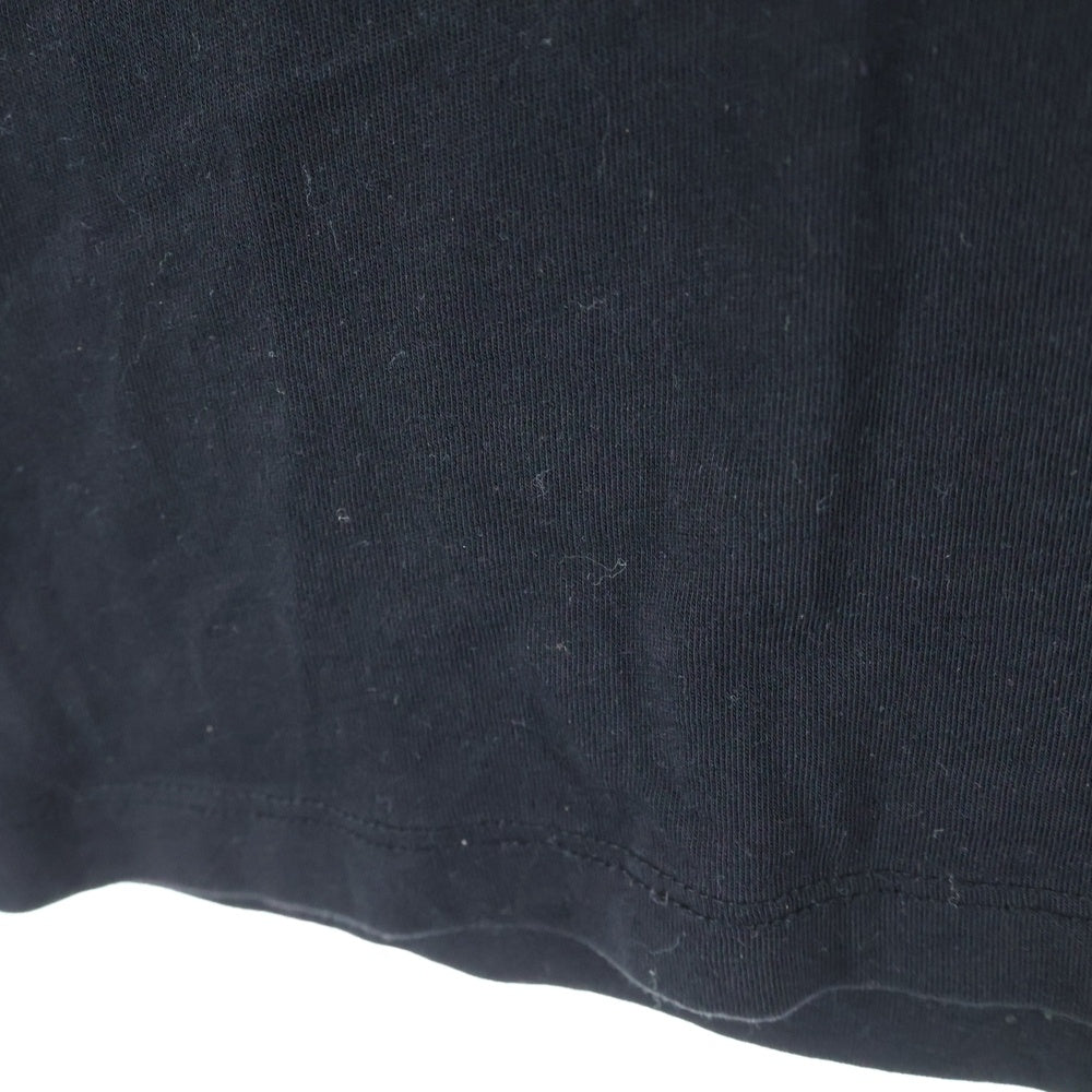 MARCELO BURLON(マルセロバーロン) フロントロゴデザインプリント クルーネック カットソー 半袖Tシャツ ブラック