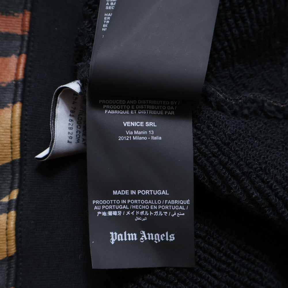 Palm Angels(パームエンジェルス) 20AW FLAME PRINT PARKA フレームプリント スウェット プルオーバーパーカー ブラック PMBB058E20FLE001