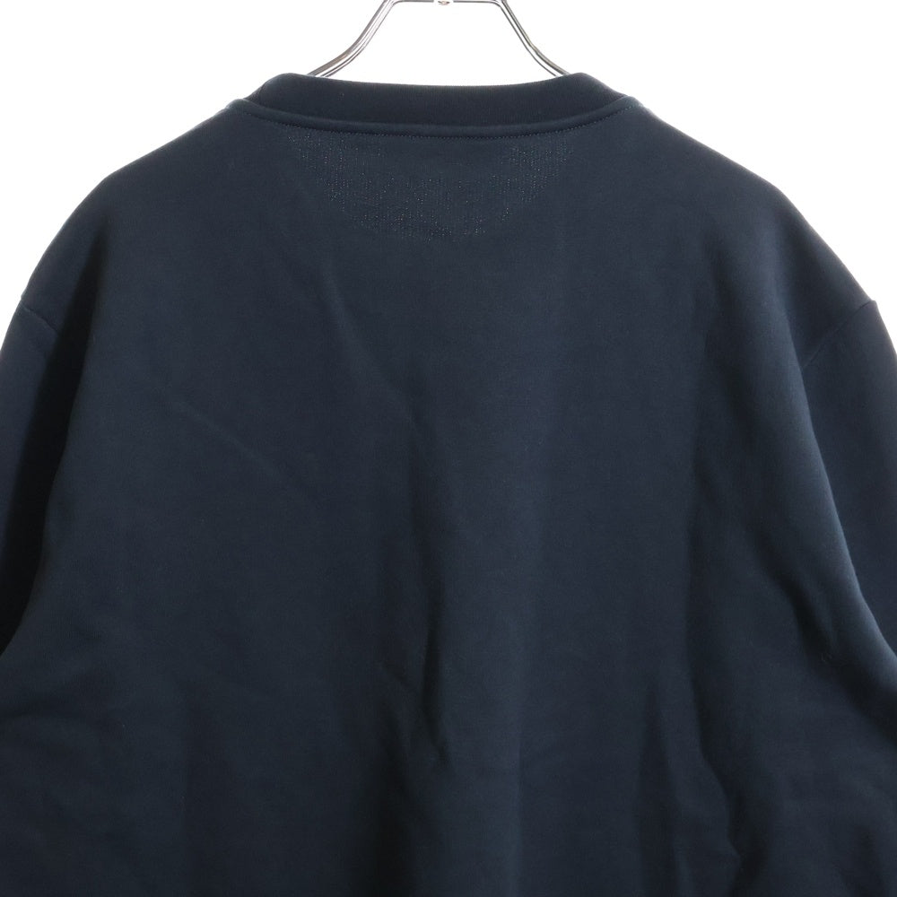 HERMES(エルメス) C.D.S CREWNECK SWEATER 胸ロゴデザイン クルーネック スウェット セーター ネイビー