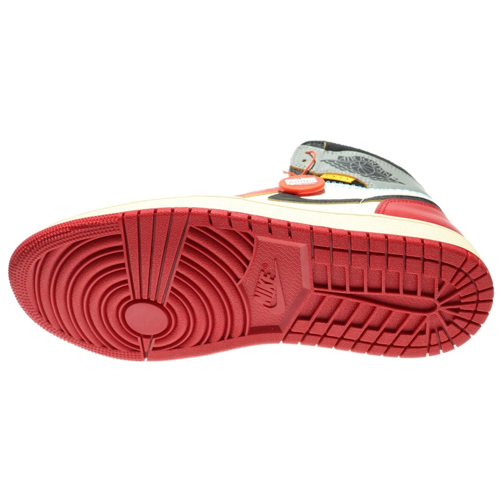 NIKE(ナイキ) ×UNION AIR JORDAN 1 HIGH Chicago/Shadow ユニオン エアジョーダン 1 ハイカットスニーカー マルチカラー US8/26cm HV8563-600