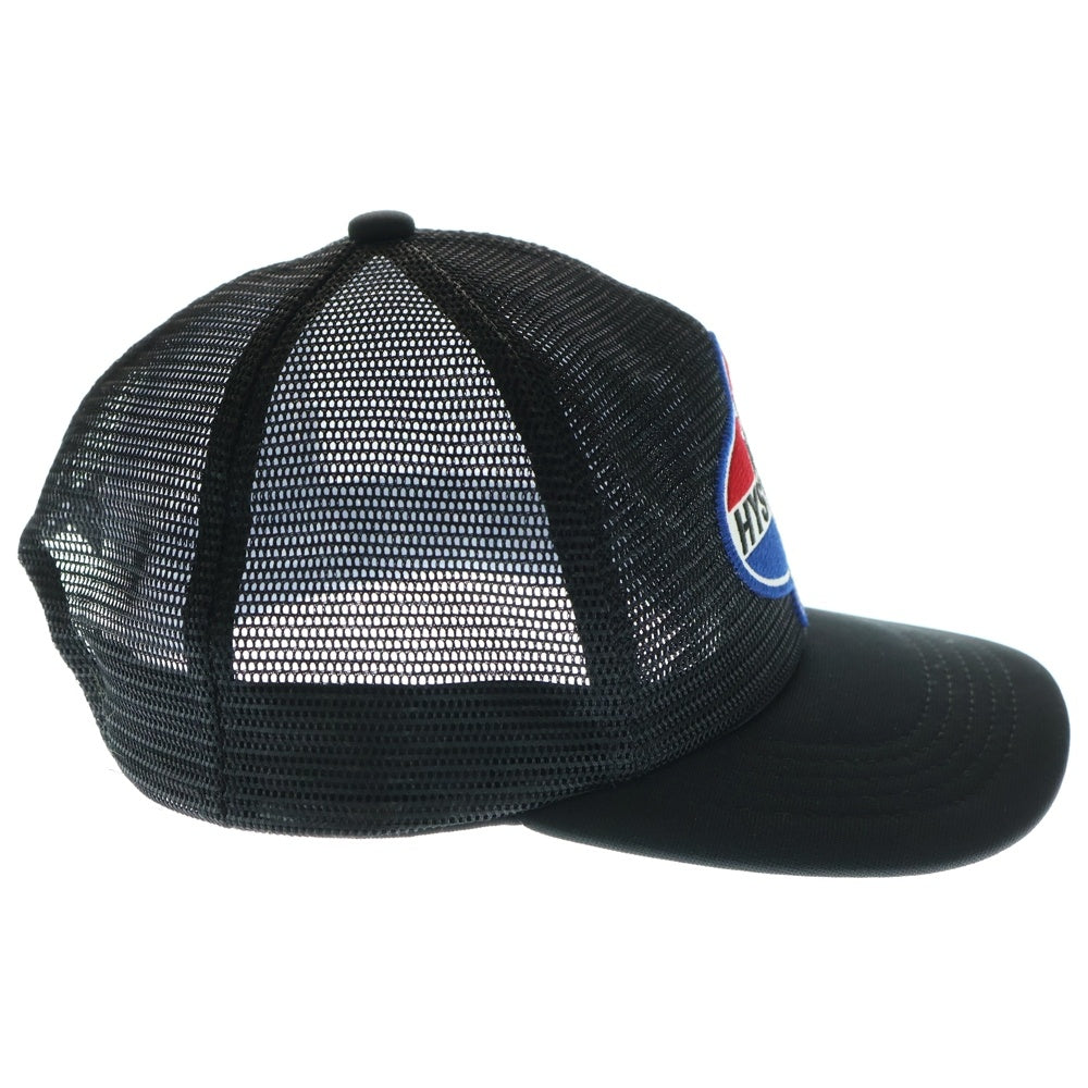 HYSTERIC GLAMOUR(ヒステリックグラマー) DYNAMITE ANGEL ダイナマイト エンジェルロゴデザイン 6パネル アジャスター メッシュキャップ ブラック 02251QH05