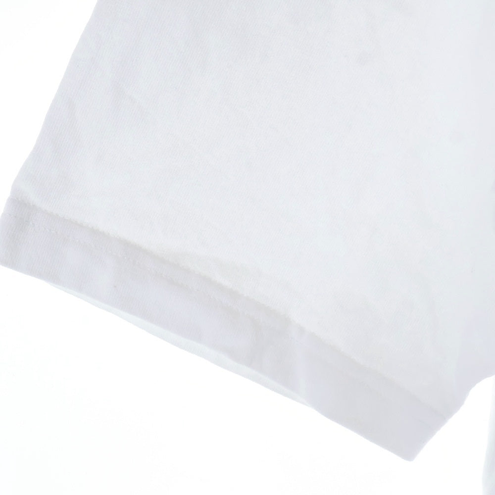 A BATHING APE(アベイシングエイプ) AAPER UNIVERSE TEE エイパー ユニバース ロゴエンブロイダリーデザイン クルーネック カットソー 半袖Tシャツ ホワイト AAPTEM1675XX0