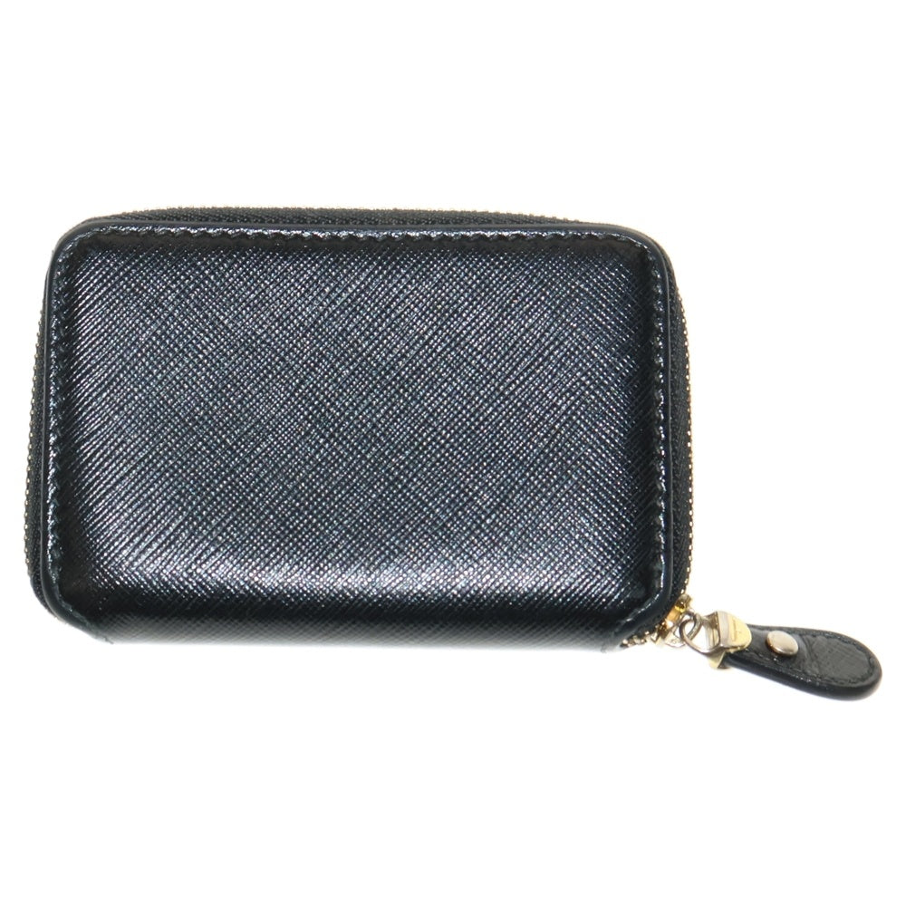 Salvatore Ferragamo(サルヴァトーレ フェラガモ) RIBBON COIN CASE リボンモチーフ ロゴデザイン レザー コインケース 財布 ブラック KB-22C128
