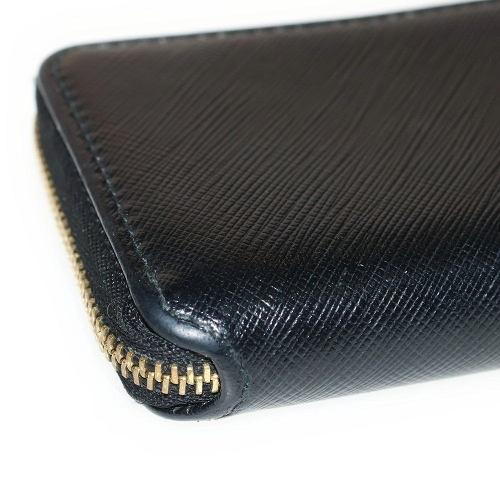 Salvatore Ferragamo(サルヴァトーレ フェラガモ) RIBBON COIN CASE リボンモチーフ ロゴデザイン レザー コインケース 財布 ブラック KB-22C128