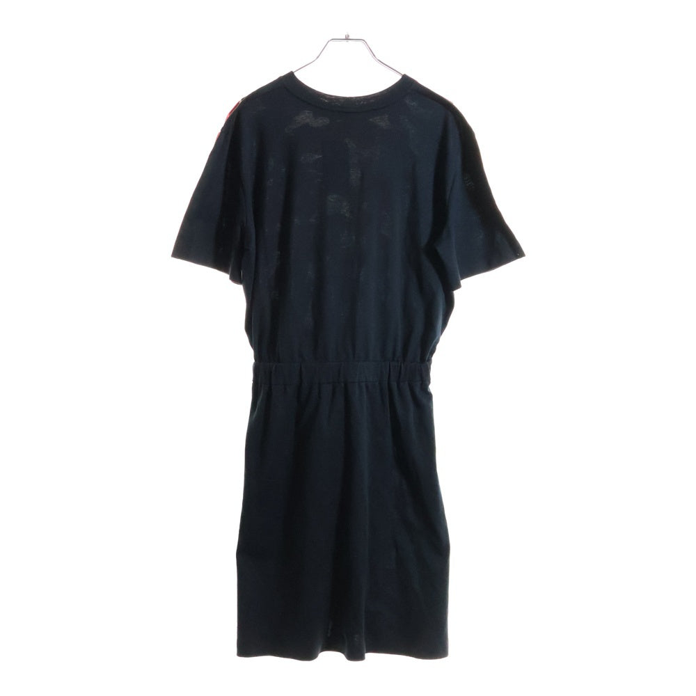 LOUIS VUITTON(ルイヴィトン) 18SS CLOUD PATTTERN DRESS 総柄 シルク クラウドパターンドレス ワンピース レディース レッド/ブラック RW181A GCB FEDR38