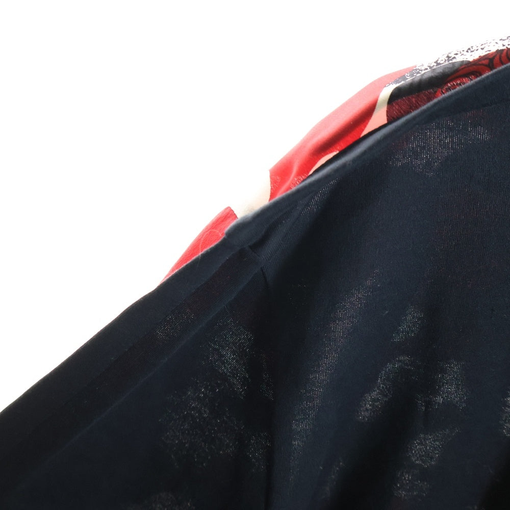 LOUIS VUITTON(ルイヴィトン) 18SS CLOUD PATTTERN DRESS 総柄 シルク クラウドパターンドレス ワンピース レディース レッド/ブラック RW181A GCB FEDR38