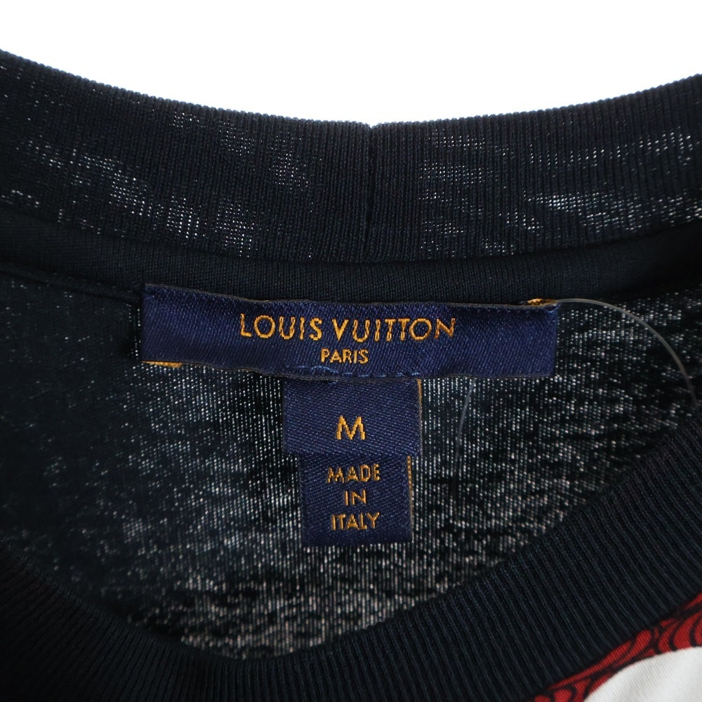 LOUIS VUITTON(ルイヴィトン) 18SS CLOUD PATTTERN DRESS 総柄 シルク クラウドパターンドレス ワンピース レディース レッド/ブラック RW181A GCB FEDR38