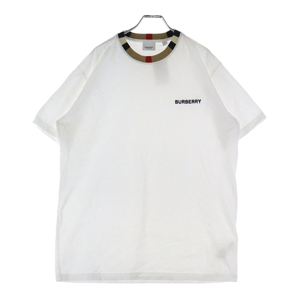 BURBERRY(バーバリー) JAYSON ジェイソン クルーネック 半袖Tシャツ カットソー ホワイト 8078115