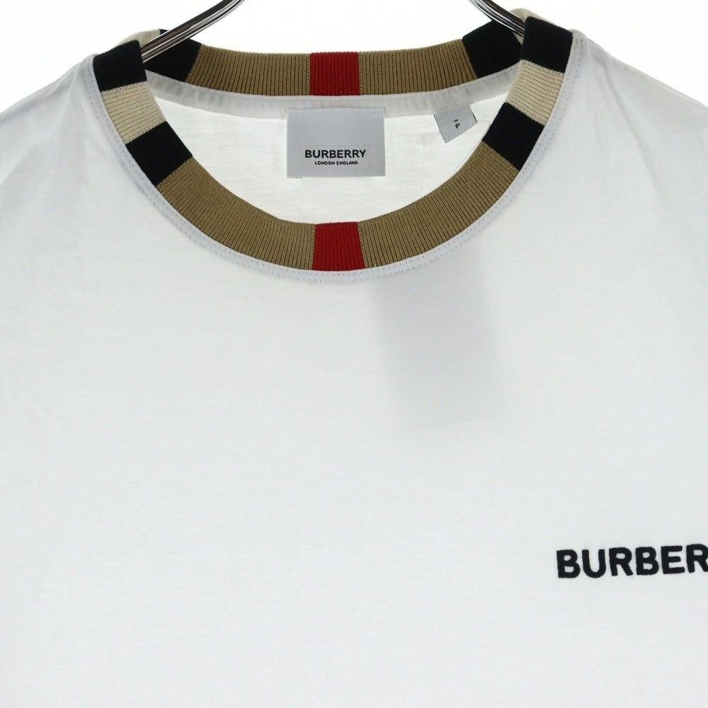 BURBERRY(バーバリー) JAYSON ジェイソン クルーネック 半袖Tシャツ カットソー ホワイト 8078115