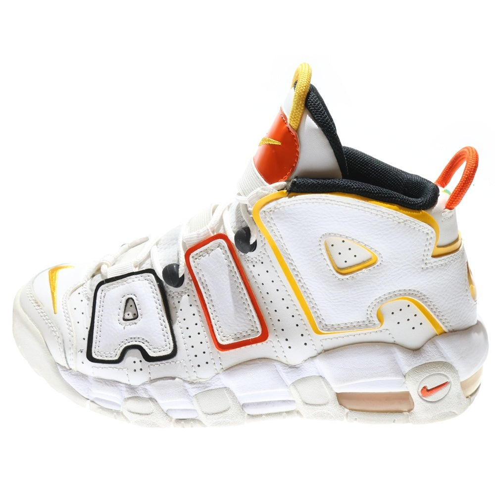 NIKE(ナイキ) GS AIR MORE UPTEMPO RAYGUNS エア モア アップテンポ レイガンズ ハイカットスニーカー シューズ キッズ ホワイト US5Y/23.5cm DD9282-100