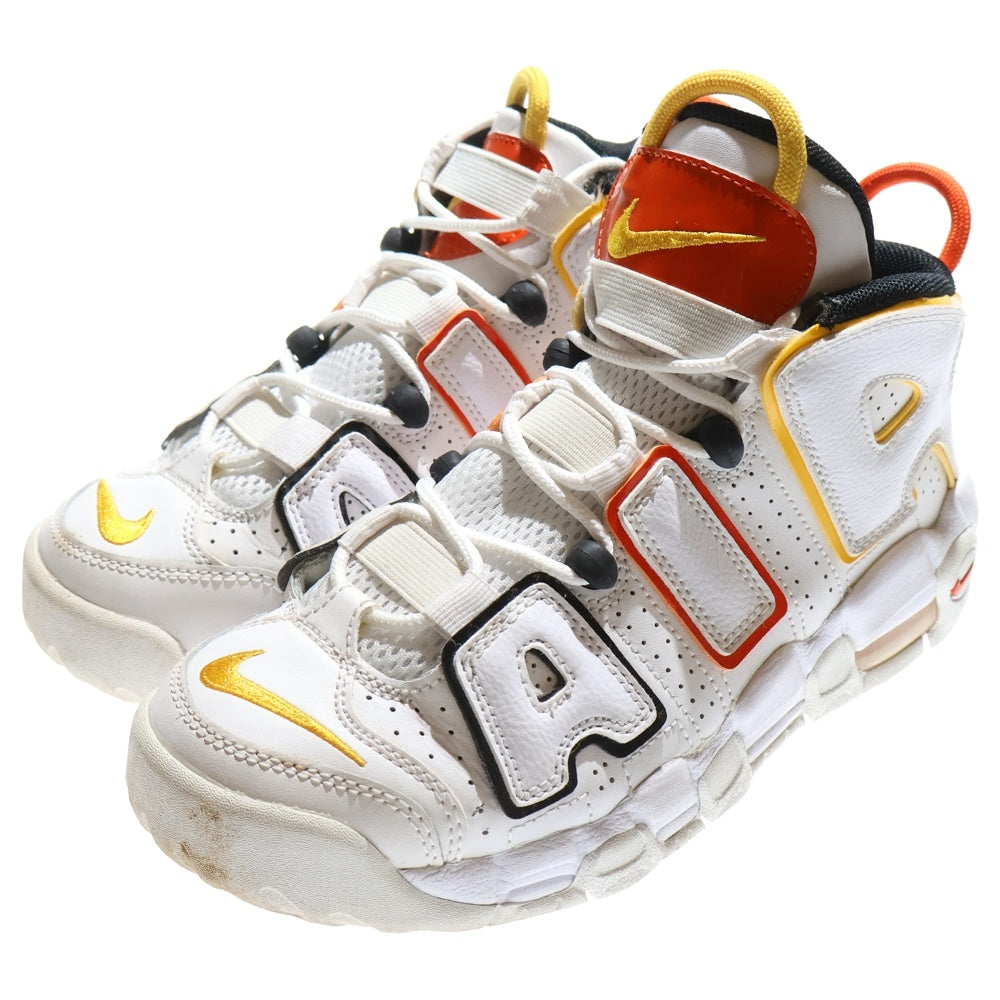 NIKE(ナイキ) GS AIR MORE UPTEMPO RAYGUNS エア モア アップテンポ レイガンズ ハイカットスニーカー シューズ キッズ ホワイト US5Y/23.5cm DD9282-100
