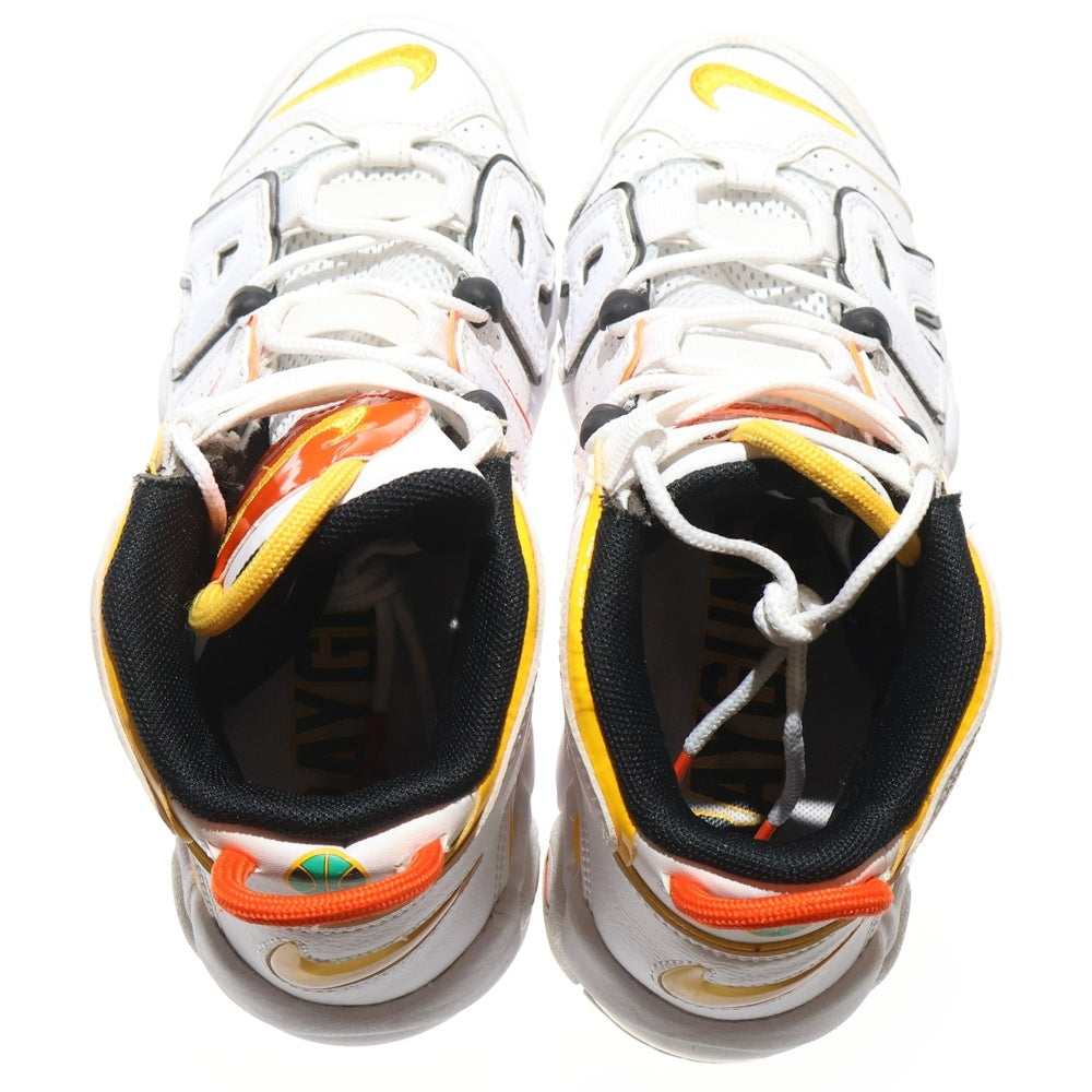 NIKE(ナイキ) GS AIR MORE UPTEMPO RAYGUNS エア モア アップテンポ レイガンズ ハイカットスニーカー シューズ キッズ ホワイト US5Y/23.5cm DD9282-100