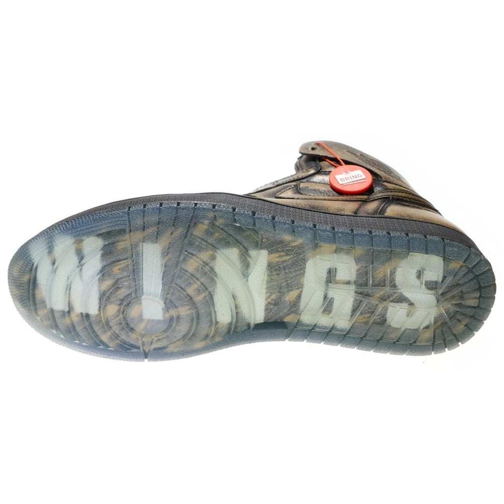 NIKE(ナイキ) AIR JORDAN 1 RETRO HIGH OG WINGS エア ジョーダン1 レトロ ウイングス ハイカットスニーカー ゴールド/ブラック US11/29cm AA2887-035