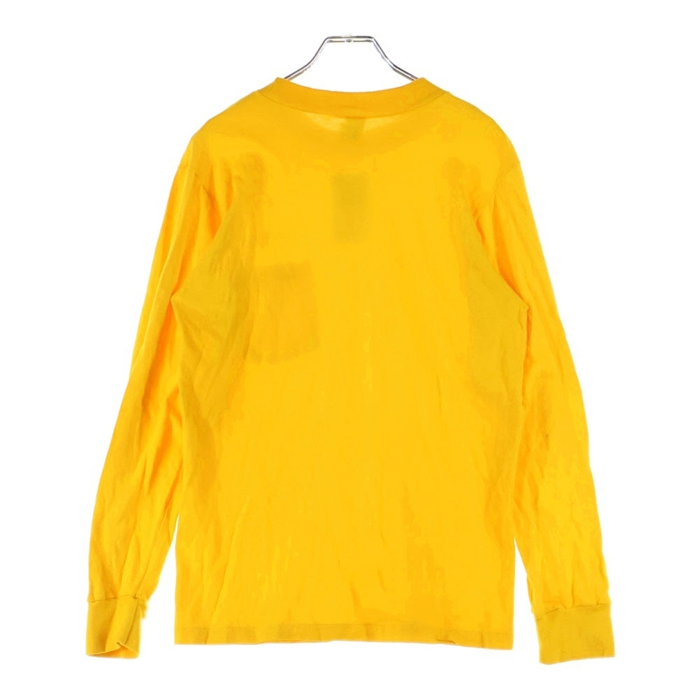 CHAMPION(チャンピオン) 80S VINTAGE MINESOTA ヴィンテージ ミネソタ 胸ポケット クルーネック カットソー 長袖Tシャツ イエロー