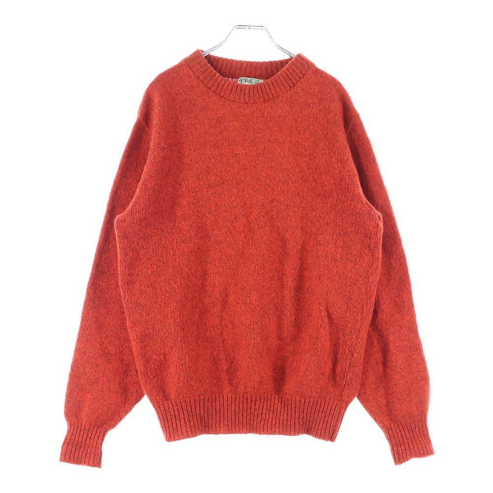 L.L.Bean(エルエルビーン) 70S～80S VINTAGE ヴィンテージ 鹿の子 ウール ニット セーター レッド