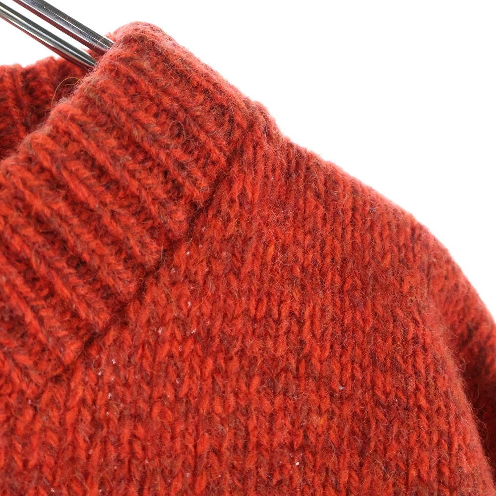 L.L.Bean(エルエルビーン) 70S～80S VINTAGE ヴィンテージ 鹿の子 ウール ニット セーター レッド