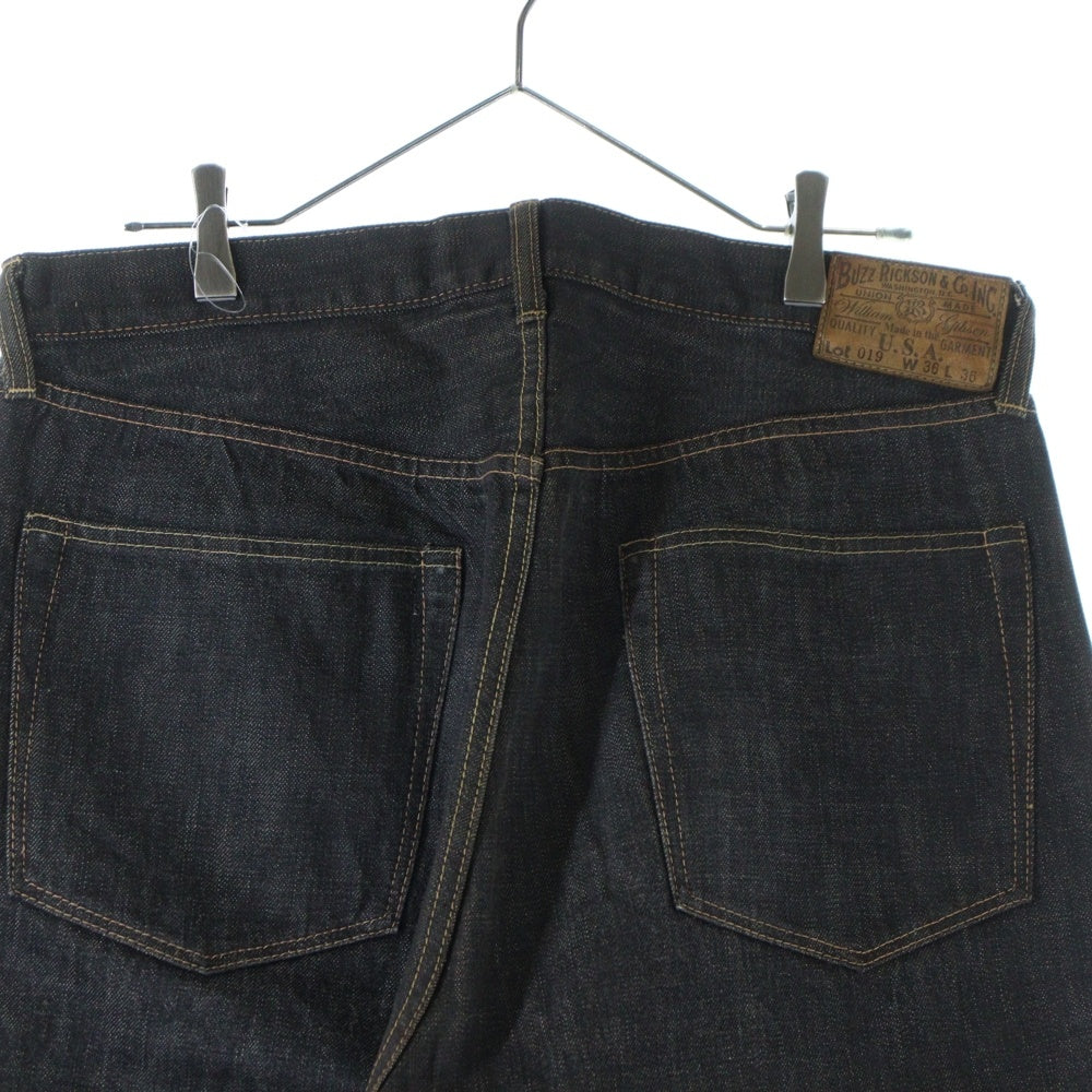 Buzz Rickson's(バズリクソンズ) LOT 019 大戦モデル ヴィンテージ復刻 ボタンフライ デニムパンツ ブラック