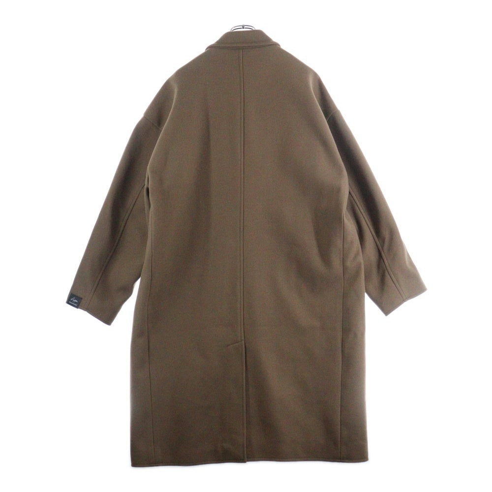 KAPPA(カッパ) 3B 袖口ロゴデザイン ポリエステル チェスターコート ブラウン KPO-21052AN