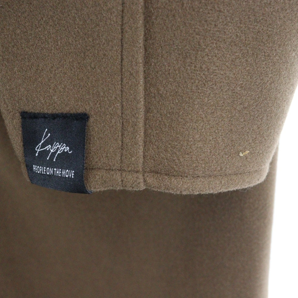 KAPPA(カッパ) 3B 袖口ロゴデザイン ポリエステル チェスターコート ブラウン KPO-21052AN