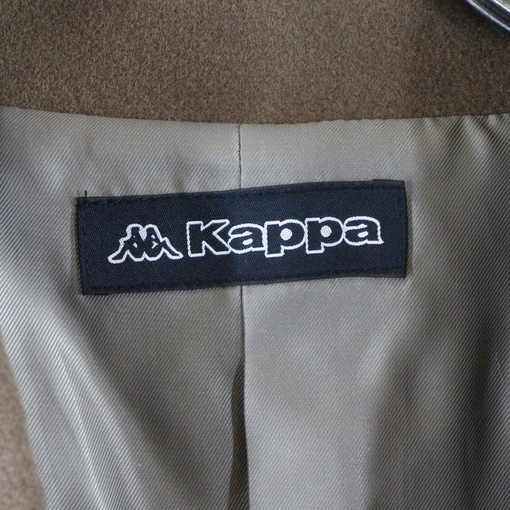 KAPPA(カッパ) 3B 袖口ロゴデザイン ポリエステル チェスターコート ブラウン KPO-21052AN