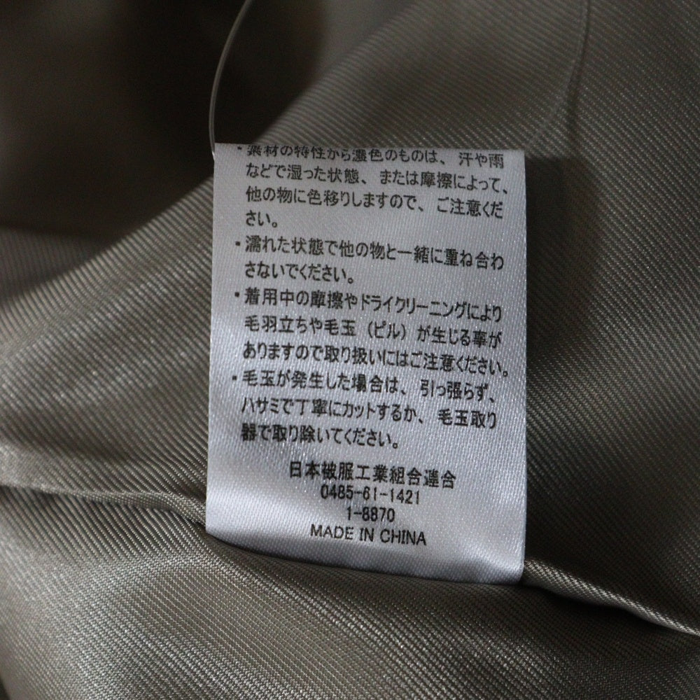 KAPPA(カッパ) 3B 袖口ロゴデザイン ポリエステル チェスターコート ブラウン KPO-21052AN