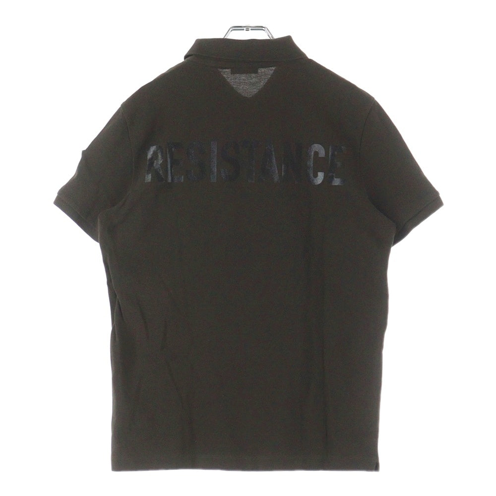 MONCLER(モンクレール) 19SS MAGLIA POLO MANICA CORTA RESISTANCE 半袖ポロシャツ ダークブラウン E20918325150 84556