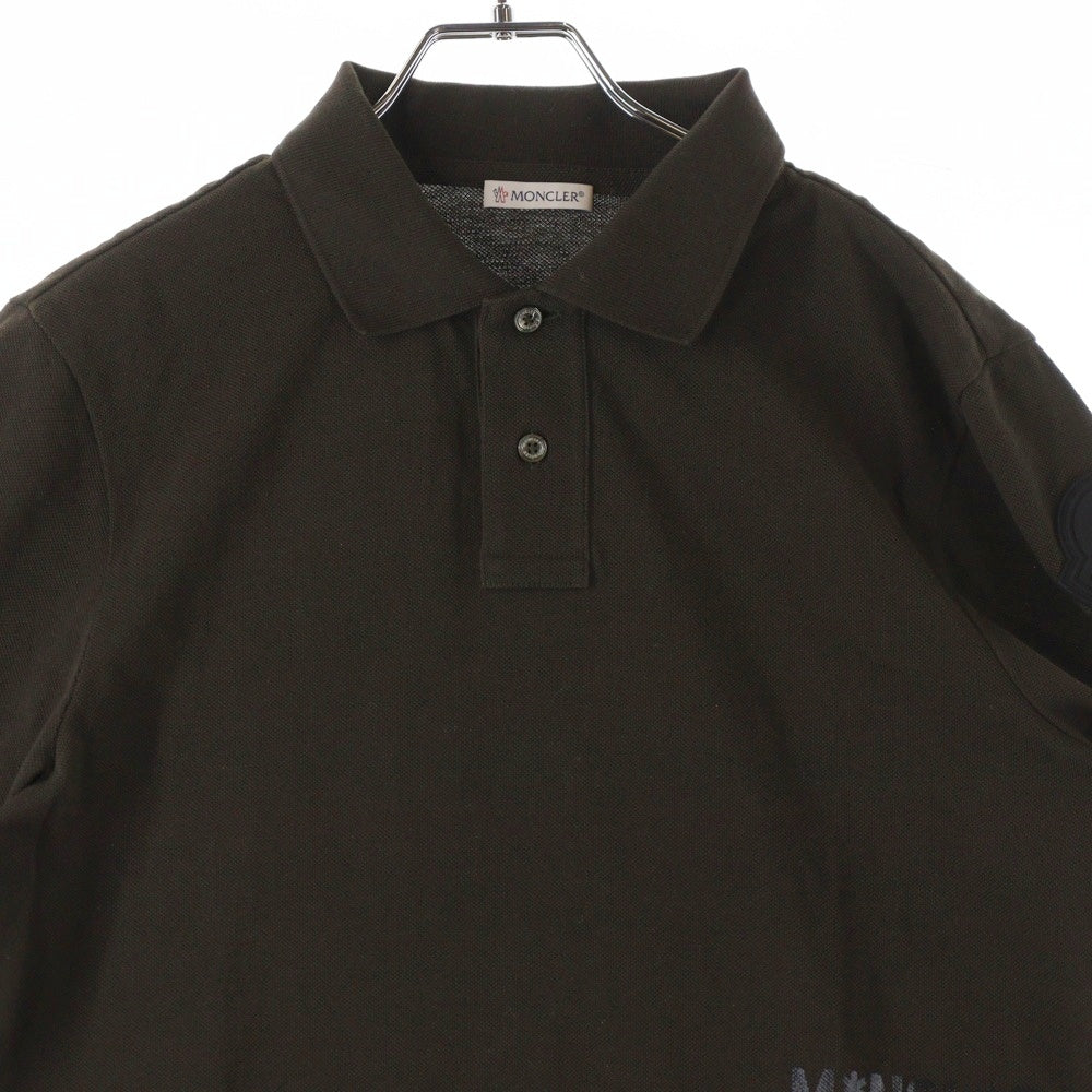 MONCLER(モンクレール) 19SS MAGLIA POLO MANICA CORTA RESISTANCE 半袖ポロシャツ ダークブラウン E20918325150 84556