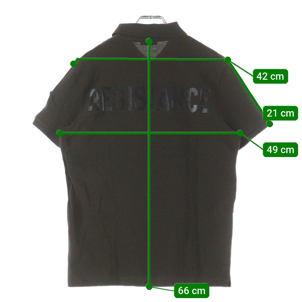 MONCLER(モンクレール) 19SS MAGLIA POLO MANICA CORTA RESISTANCE 半袖ポロシャツ ダークブラウン E20918325150 84556