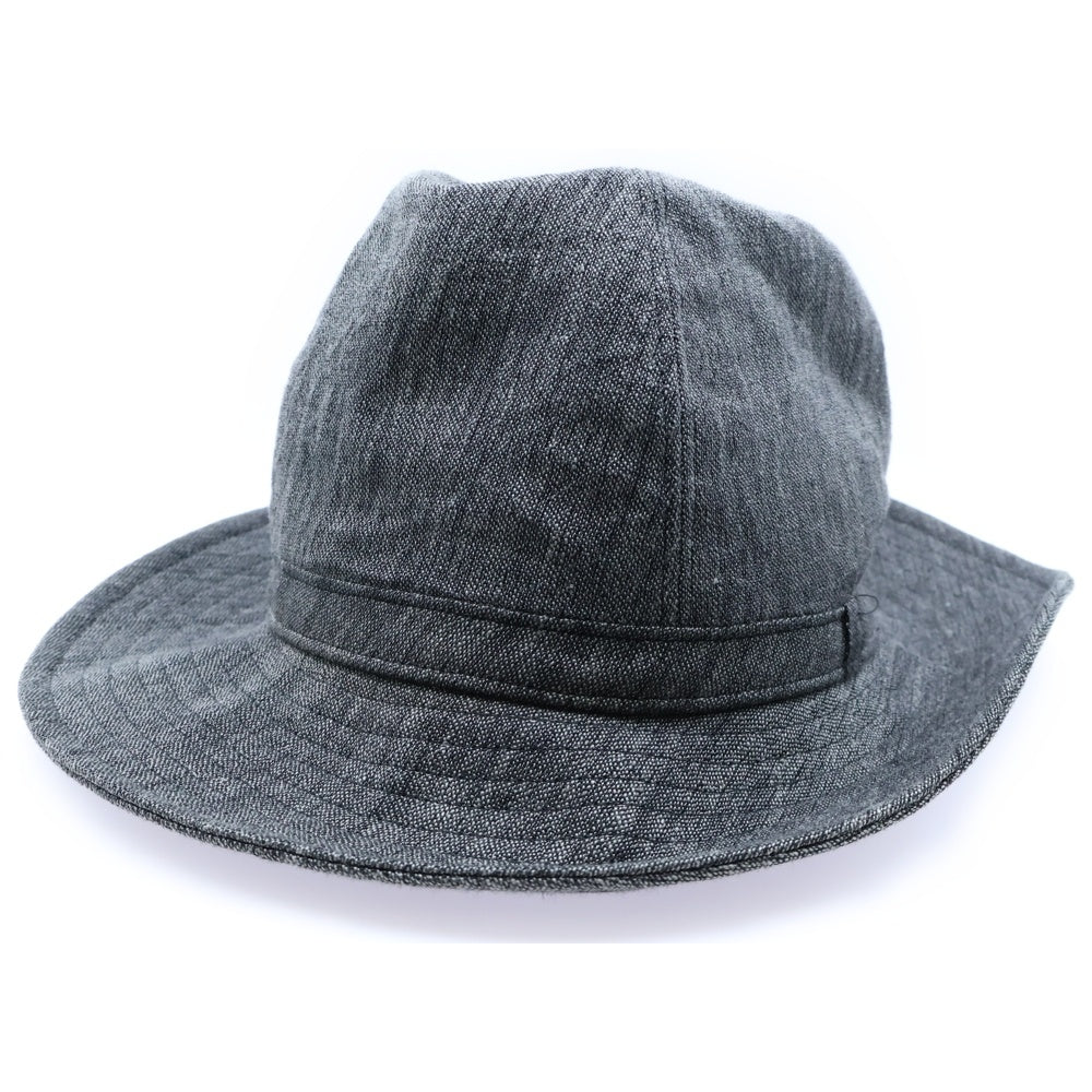 Yohji Yamamoto POUR HOMME(ヨウジヤマモト プールオム) リネン フェドラハット 帽子 グレー H0-H05-308