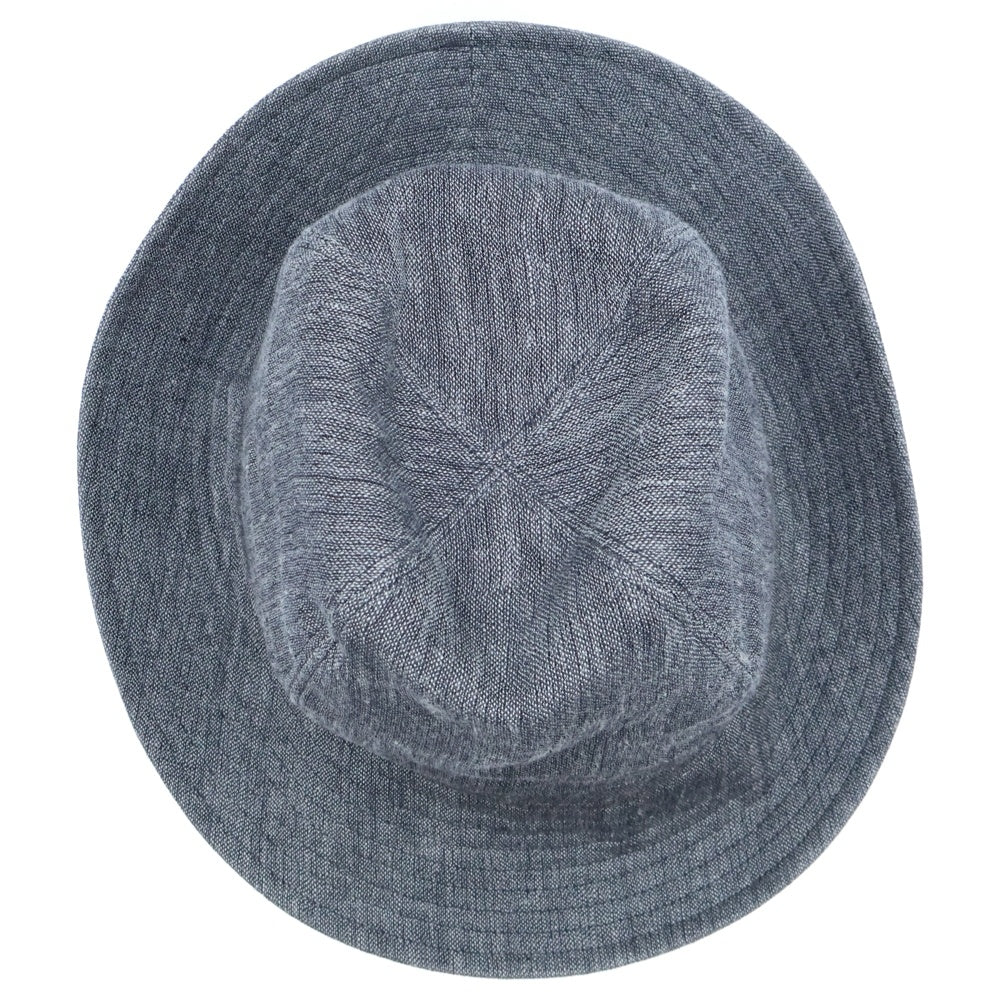 Yohji Yamamoto POUR HOMME(ヨウジヤマモト プールオム) リネン フェドラハット 帽子 グレー H0-H05-308