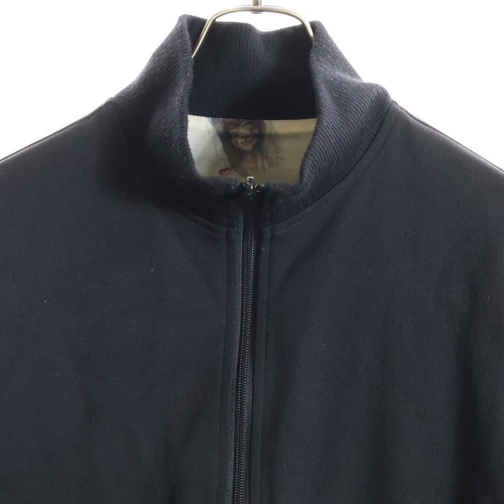 Ground Y(グラウンドワイ) SAMPLE サンプル 裏地総柄 ウール ダブルジップブルゾン ジャケット ブラック